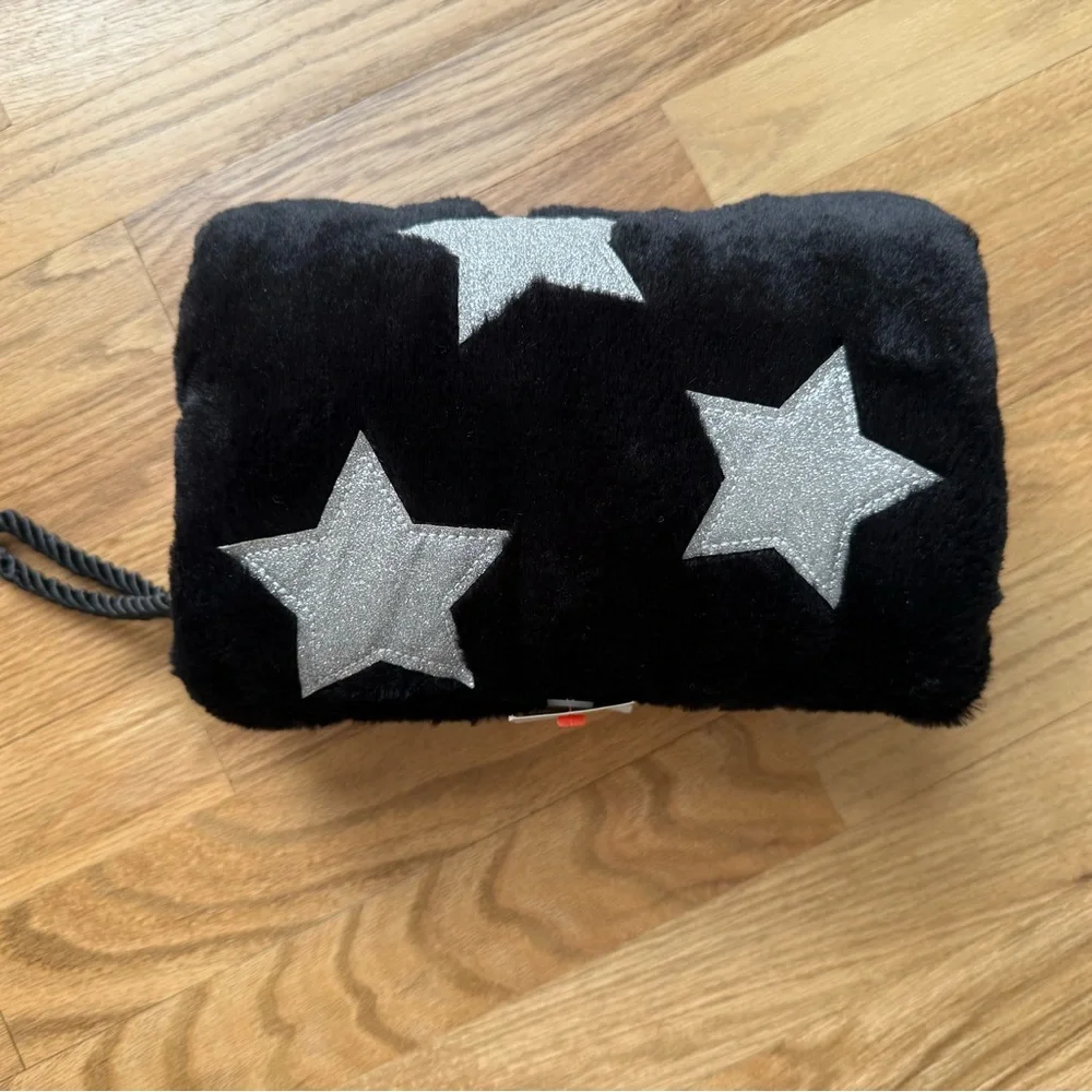 Cat & Jack Hand Warmer Black Faux Fur